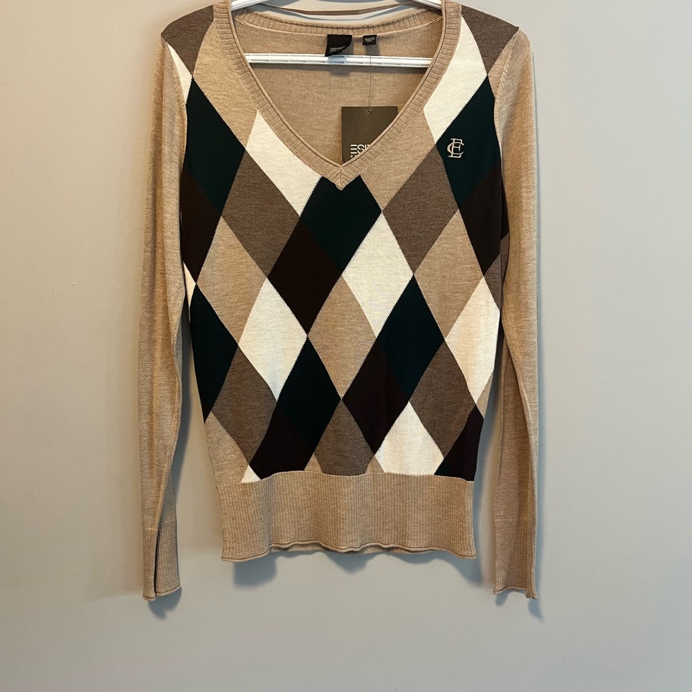 Argyle patterned light sweater Esprit